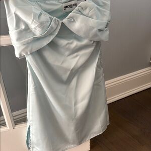 Princess Polly Sky Blue Satin Mini Dress